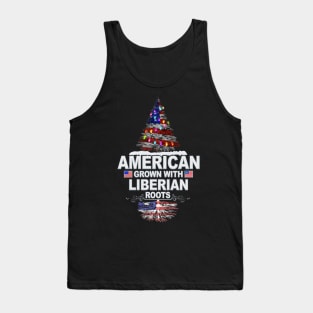 Christmas Tree  American Grown With Liberian Roots - Gift for Liberian From Liberia Tank Top